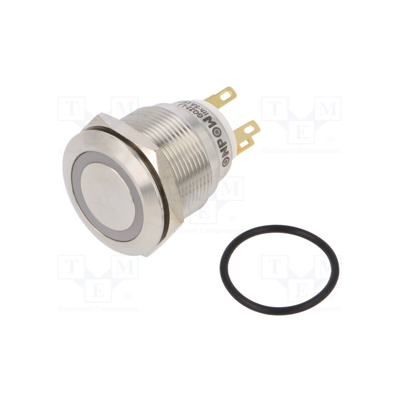 1 pcs x ONPOW - LAS1GQ22-11E/Y/24V/S - Switch: vandal resistant, Pos: 2, SPDT, 3A/220VAC, 5A/24VDC, IP65