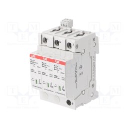 1 pcs x ABB - OVR T2 3L 40-275 P TS QS - Surge arrestor, Type 2, Poles: 3, 40kA, Uoper.max: 275VAC, -40÷80°C