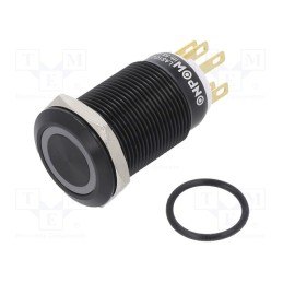 1 pcs x ONPOW - LAS1GQF-11ZE/G/12V/A - Switch: vandal resistant, Pos: 2, SPDT, 3A/220VAC, 5A/24VDC, IP65