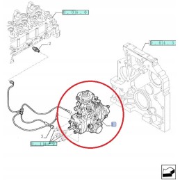 Injection pump new holland case cnh 2856623