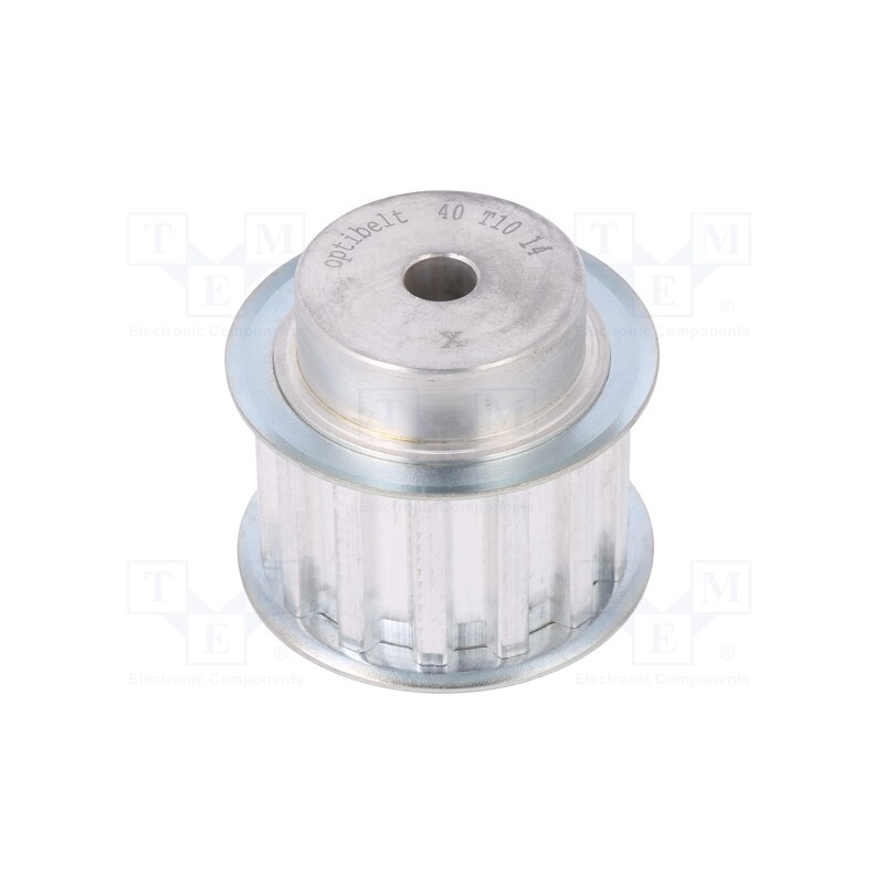 1 pcs x OPTIBELT - 40 T10 14-200ZA - Belt pulley, T10, W: 25mm, whell width: 40mm, Ø: 42.7mm, aluminium