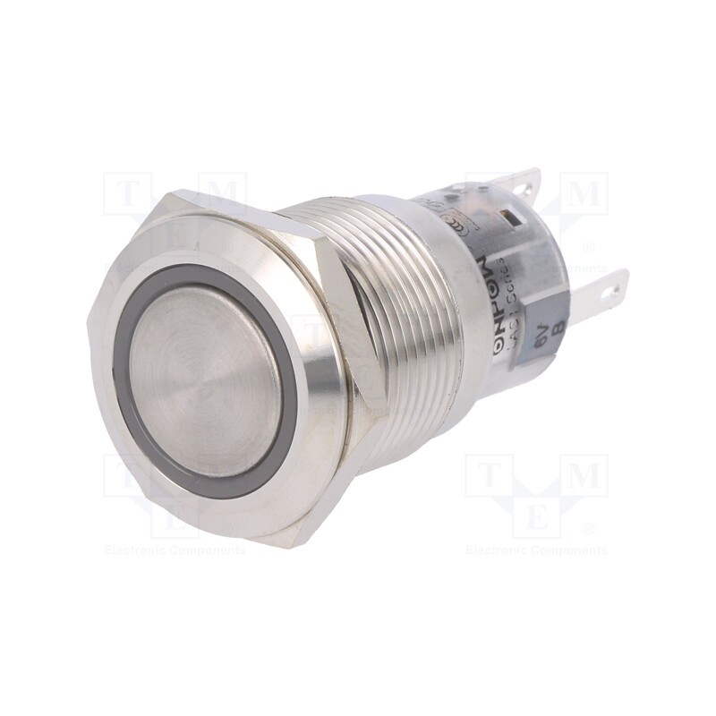 1 pcs x ONPOW - LAS1-AGQ-11ZE/B/6V/S - Switch: vandal resistant, Pos: 2, SPDT, 0.5A/220VAC, 1A/24VDC, IP67