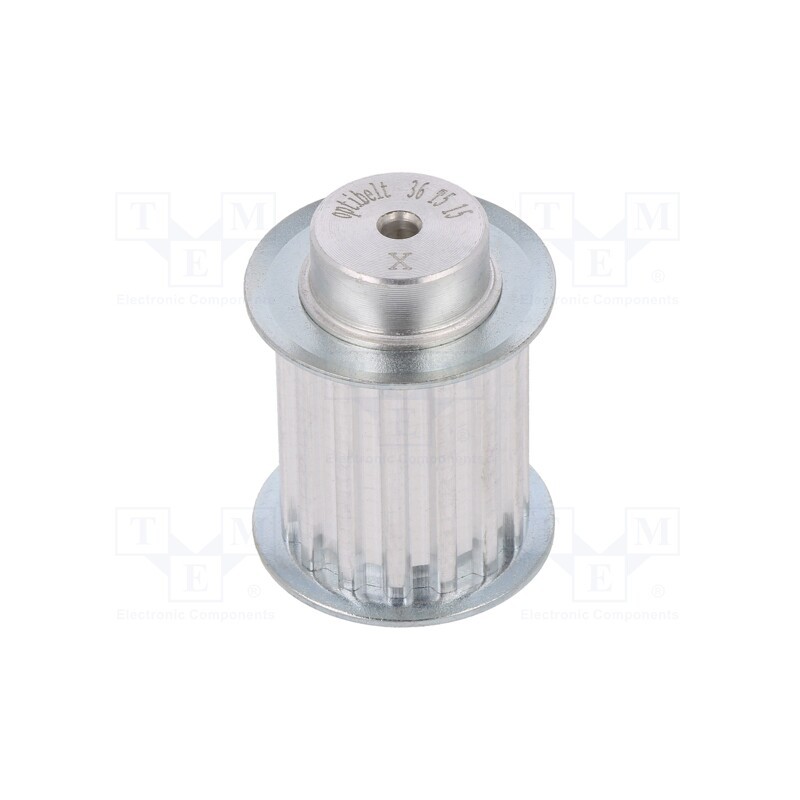 1 pcs x OPTIBELT - 36 T5 15-200ZA - Belt pulley, T5, W: 25mm, whell width: 36mm, Ø: 23.05mm, aluminium