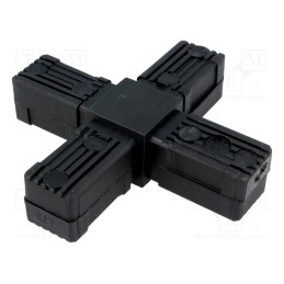 1 pcs x ELESA+GANTER - 430123 - Mounting coupler, for profiles, Mat: polyamide, -30÷100°C, I: 77mm