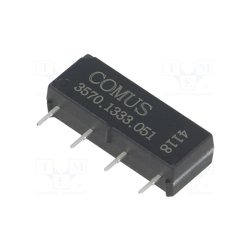 1 pcs x COMUS - 3570.1333.051 - Relay: reed switch, SPST-NO, Ucoil: 5VDC, 500mA, max.200VDC, 10W