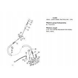 Cable fight PTO case 956xl 1056xl new holland