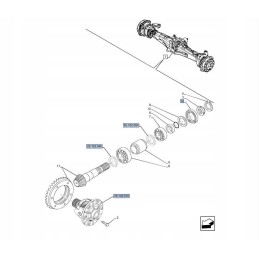 Seal cover new holland fiat ford 4997451 cnh