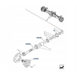 Seal cover new holland fiat ford 4997451 cnh