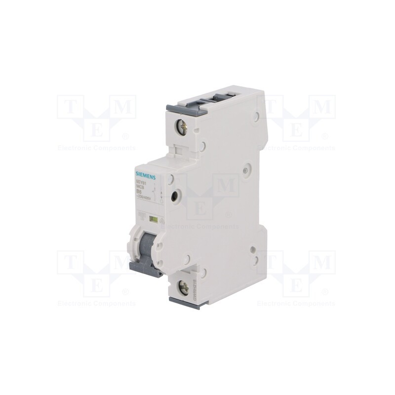 1 pcs x SIEMENS - 5SY6106-6 - Circuit breaker, 230/400VAC, Inom: 6A, Poles: 1, Charact: B, 6kA