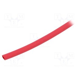 100 m x HELLERMANNTYTON - 309-20322 - Heat shrink sleeve, thin walled,flexible, 2: 1, 3.2mm, red, reel