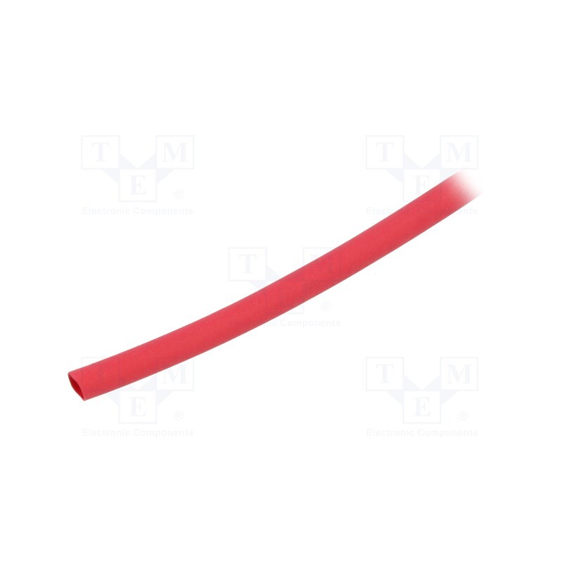 100 m x HELLERMANNTYTON - 309-20322 - Heat shrink sleeve, thin walled,flexible, 2: 1, 3.2mm, red, reel