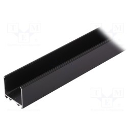 1 pcs x TOPMET - V3290021 - Profiles for LED modules, black, L: 1m, VARIO30-08, aluminium