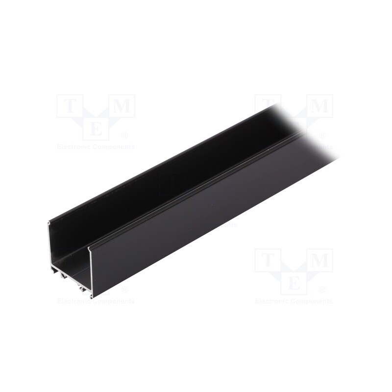 1 pcs x TOPMET - V3290021 - Profiles for LED modules, black, L: 1m, VARIO30-08, aluminium