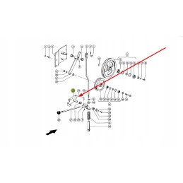061762 1 straw chopper pulley axle