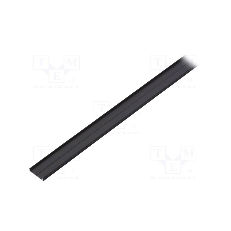 1 pcs x TOPMET - C6010021 - Profiles for LED modules, black, L: 1m, FIX16, aluminium, surface