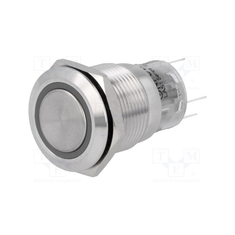1 pcs x ONPOW - LAS1-AGQ-11ZE/B/12V - Switch: vandal resistant, Pos: 2, SPDT, 0.5A/220VAC, 1A/24VDC, IP67