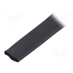 100 m x HELLERMANNTYTON - 309-11270 - Heat shrink sleeve, thin walled,flexible, 2: 1, 12.7mm, black