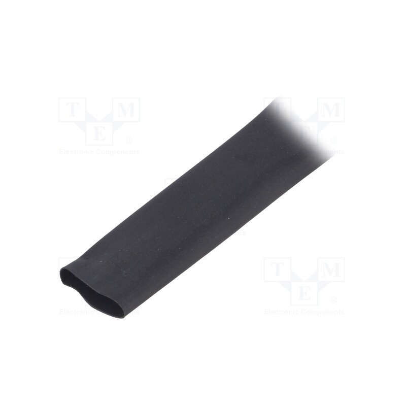 100 m x HELLERMANNTYTON - 309-11270 - Heat shrink sleeve, thin walled,flexible, 2: 1, 12.7mm, black