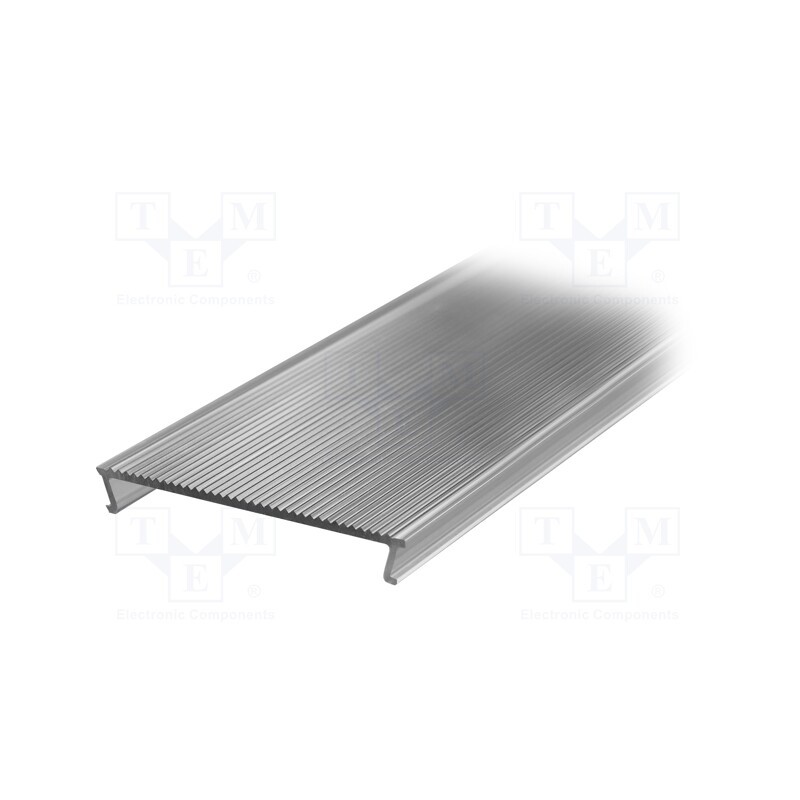 1 pcs x TOPMET - 63580000 - Cover for LED profiles, transparent, 1m, Kind of shutter: C10