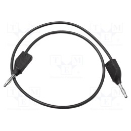 1 pcs x MUELLER ELECTRIC - BU-2929-M-39-0 - Test lead, 20A, banana plug 4mm,both sides, Urated: 3kV, Len: 1m
