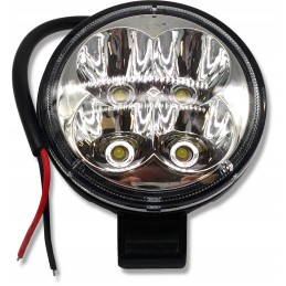 Round LED work lamp reflector 10 30v 12w