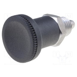 1 pcs x ELESA+GANTER - GN 607-6-A-NI - Indexing plungers, Thread: M12, 6mm, Mat: stainless steel
