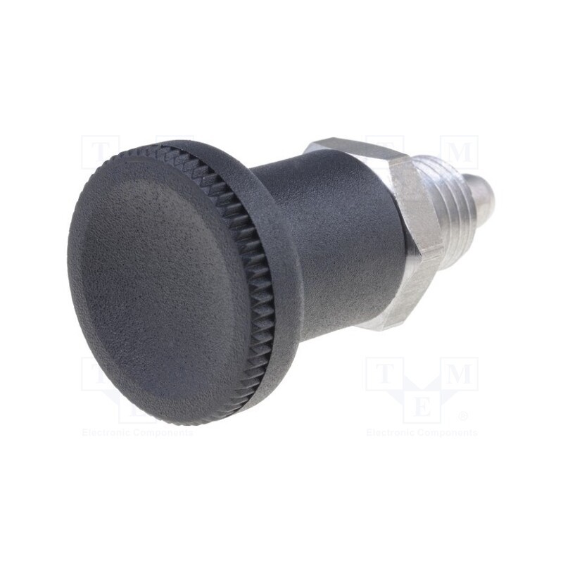1 pcs x ELESA+GANTER - GN 607-6-A-NI - Indexing plungers, Thread: M12, 6mm, Mat: stainless steel