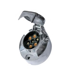 7-pole metal electrical socket