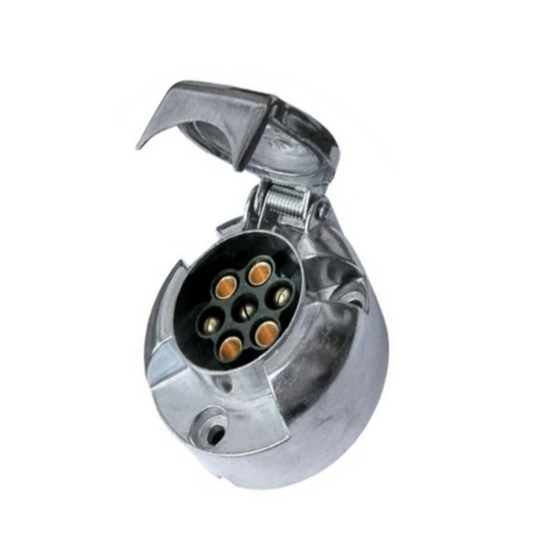 7-pole metal electrical socket