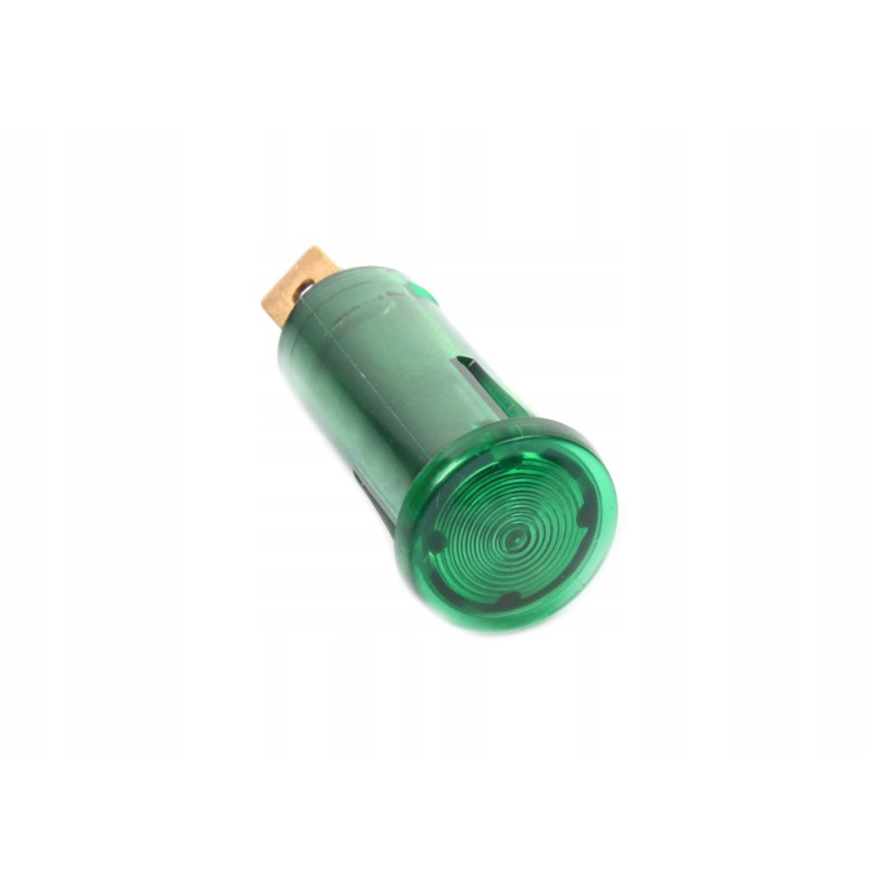 Green indicator light 12v, cover fi 12, 7mm, universal