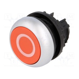 1 pcs x EATON ELECTRIC - M22-DR-R-XO - Switch: push-button, 22mm, Stabl.pos: 2, red, none, IP67, flat, Pos: 2