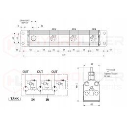 Gear divider afd10 3 4 3r2n blue ascend