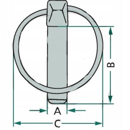 Set of snap pins, 5 pcs, diameter 10