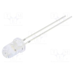 2 pcs x OPTOSUPPLY - OSBBDF5A31A - LED, 5mm, blue, blinking, 1560÷2180mcd, 30°, 3÷5V, Lens: transparent
