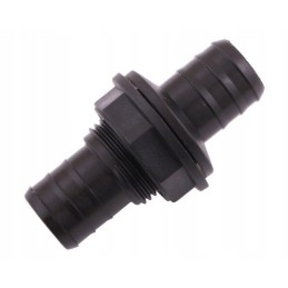 Straight wall connector with nut 1 for hose 2