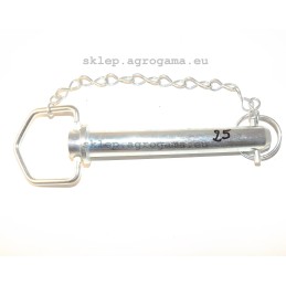 Pin of the hitch with eye 25 mm x 157 mm