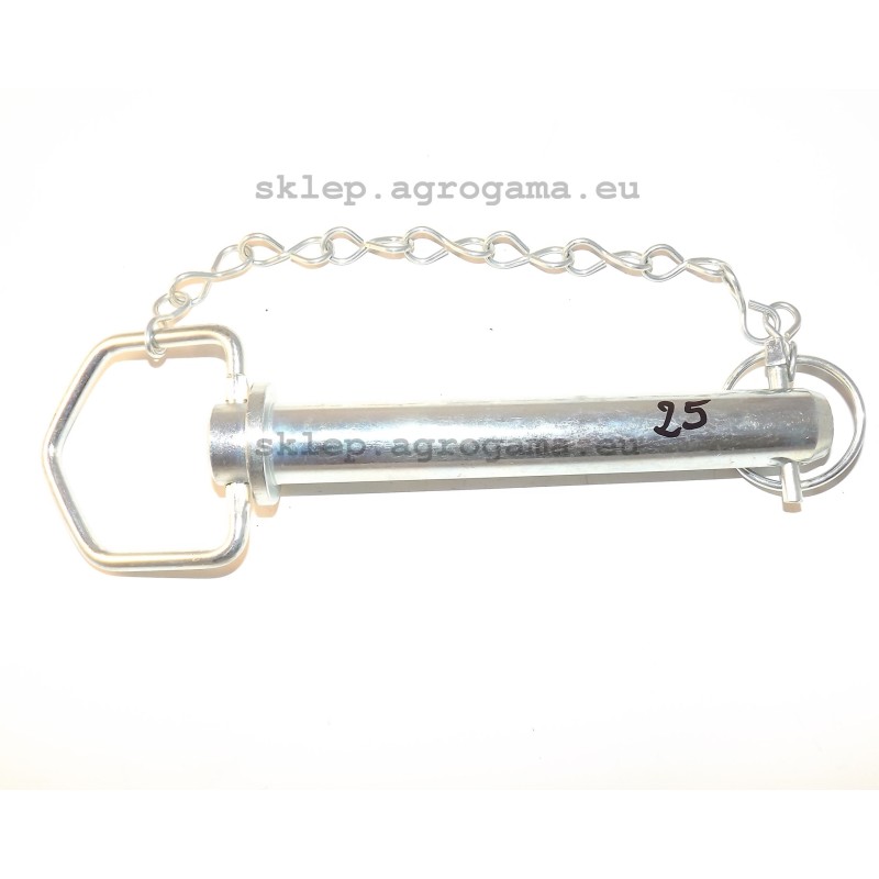 Pin of the hitch with eye 25 mm x 157 mm