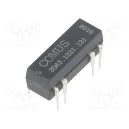 1 pcs x COMUS - 3563.1231.121 - Relay: reed switch, SPDT, Ucoil: 12VDC, 400mA, max.100VDC, 5W, THT