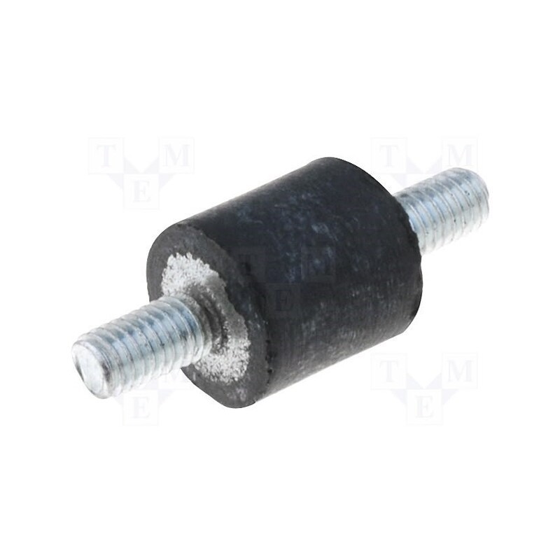 1 pcs x ELESA+GANTER - DVA.1-60-40-M10-28-55 - Vibration damper, M10, Ø: 60mm, rubber, L: 40mm, Thread len: 28mm