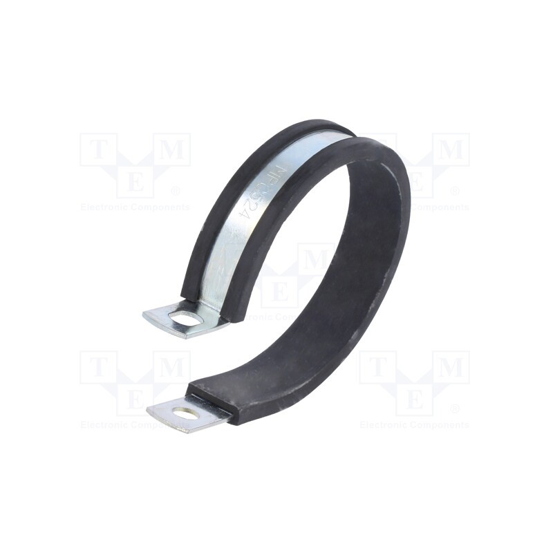 1 pcs x MPC INDUSTRIES - LKD1524 - Fixing clamp, ØBundle : 51÷54mm, W: 13mm, steel, Ømount.hole: 6.5mm