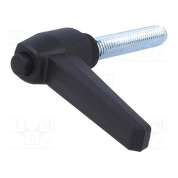 1 pcs x ELESA+GANTER - 142351 - Lever, adjustable, Thread len: 60mm, Lever length: 92mm