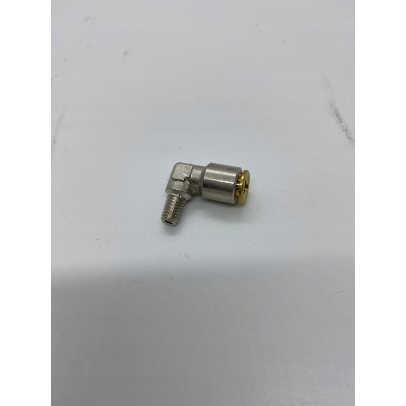 Central lubrication connector, angular m6x1 push in