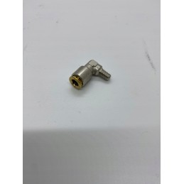 Central lubrication connector, angular m6x1 push in