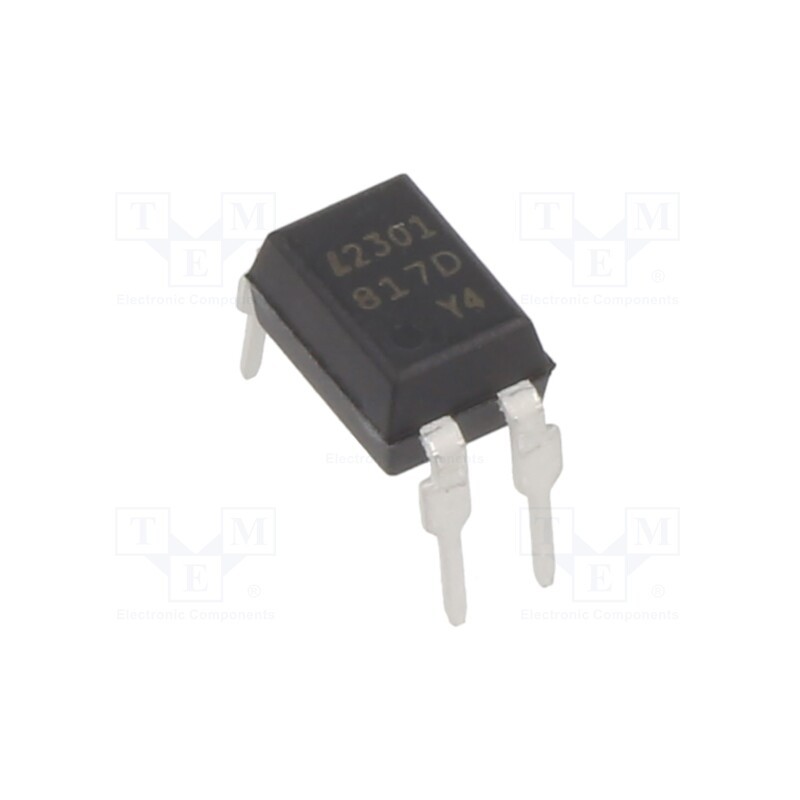 2 pcs x LITEON - LTV817D-V - Optocoupler, THT, Ch: 1, OUT: transistor, Uinsul: 5kV, Uce: 35V, DIP4