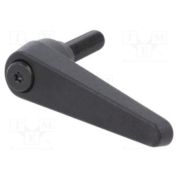1 pcs x ELESA+GANTER - GN 101-22-M10-40-SW - Lever, adjustable, Thread len: 40mm, Lever length: 74mm