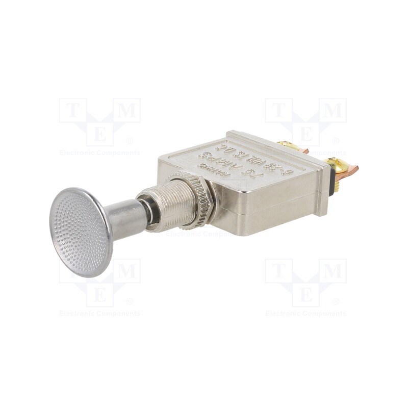 1 pcs x SWITCH COMPONENTS - PP-1A-DC-7-M - Switch: push-pull, Pos: 2, 75A/28VDC, chrome, Illumin: none, PP