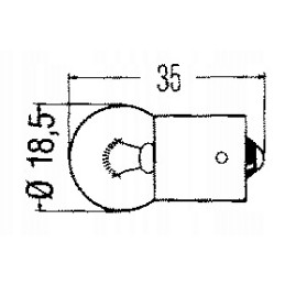 Bulb 12v 5 in 2 pcs agri power
