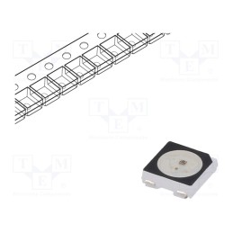 2 pcs x DONGGUAN OCCIDENTAL OPTOELECTRONICS - SK6812-B-002 - Programmable LED, SMD, 5050,PLCC4, RGB, 5x5x1.6mm, 3.7÷5.5V