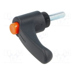 1 pcs x ELESA+GANTER - ERX.63 P-M8X20-C2 - Lever, adjustable, Thread len: 20mm, Lever length: 63mm, -30÷130°C