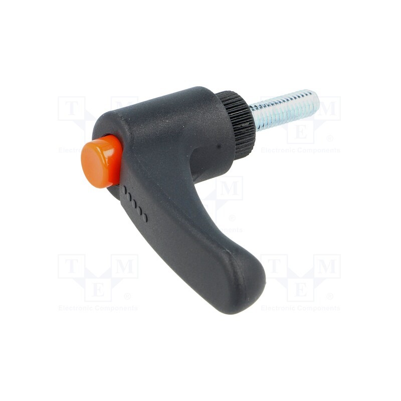 1 pcs x ELESA+GANTER - ERX.63 P-M8X20-C2 - Lever, adjustable, Thread len: 20mm, Lever length: 63mm, -30÷130°C